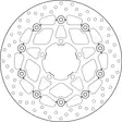 Brembo Serie Oro flytande bromsskiva - Bromsskivor - D88219 - 1
