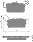 GOLDFREN Bromsbelägg 003 Ceramic Carbon - Bromsbelägg - D19249 - 1