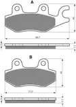 GOLDFREN Bromsbelägg 009 Ceramic Carbon - Bromsbelägg - D26409 - 1