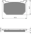 GOLDFREN Bromsbelägg 127 Ceramic carbon - Bromsbelägg - D26509 - 1