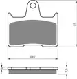 GOLDFREN Bromsbelägg 148 Ceramic carbon - Bromsbelägg - D26529 - 1
