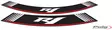 Puig Kit 8 Rim Strips R1 C/Silver - Fälgdekaler - D182449 - 1