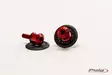 Puig Spools Hi-Tech Parts Dim.8 C/Red - Crashpads - D185999 - 1