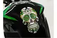 Puig Tankpad Tankskydd Skull C/Green - Tankskydd - D261649 - 1