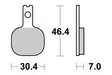 Sbs Bromsklossats Ceramic - Bromsbelägg - D113809 - 1