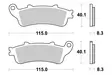 Sbs Bromsklossats Ceramic - Bromsbelägg - D113889 - 1
