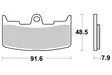 Sbs Bromsklossats Ceramic - Bromsbelägg - D113939 - 1