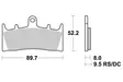 Sbs Bromsklossats Dual Carbon - Bromsbelägg - D106959 - 1