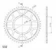 Supersprox Stål Bakdrev 1875:48 Svart - Bakdrev - D6979 - 1