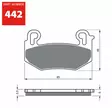 GOLDFREN Bromsbelägg 442 Ceramic Carbon - Bromsbelägg - D502239 - 1