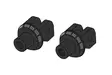 Puig Pair Footrest Fixation Pilot Cfmoto - Fotpinnar - D483829 - 1