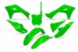 UFO Plastic kit 5-parts Neon-Green KX250 - Plastkit - D491489 - 2