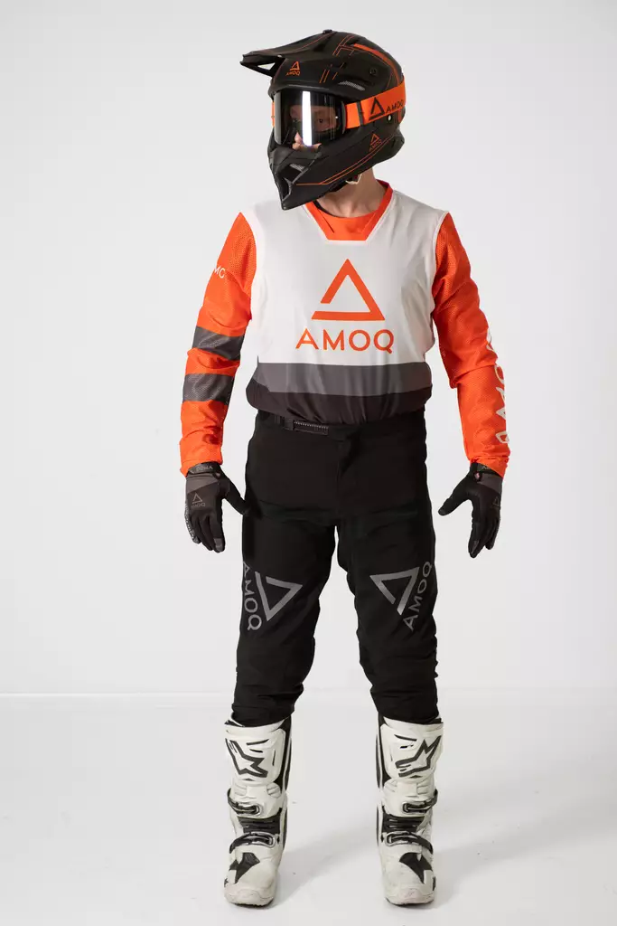 AMOQ Airline Mesh Crosströja Orange/Vit - Crosströjor - D426899 - 1