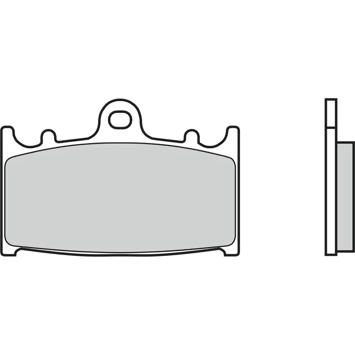 Brembo Bromsbelägg Sintered Front Road - Bromsbelägg - D6129 - 1