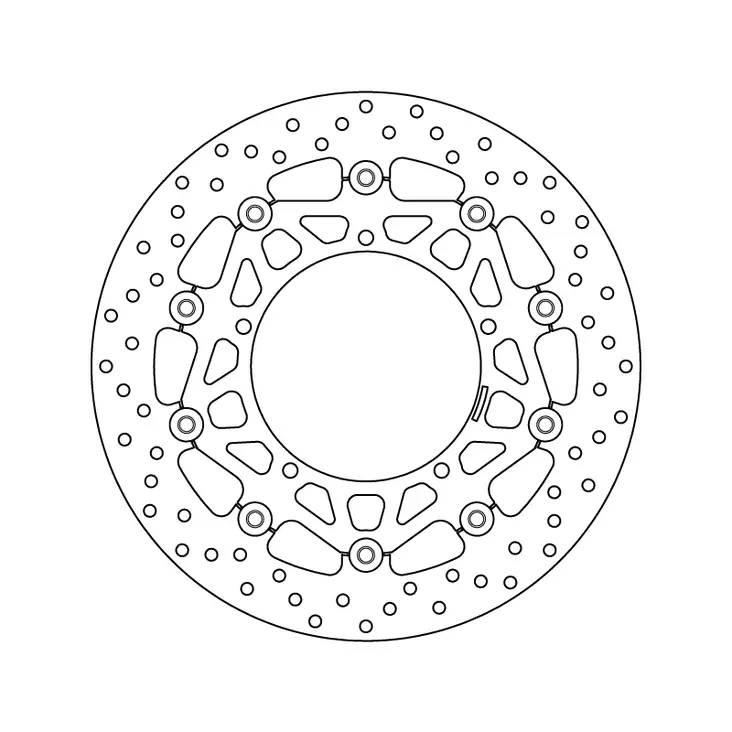 Brembo Serie Oro Bromsskiva floating - Bromsskivor - D6339 - 1