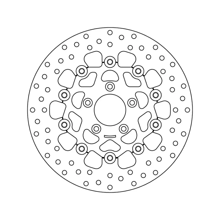 Brembo Serie Oro Bromsskiva floating - Bromsskivor - D6349 - 1