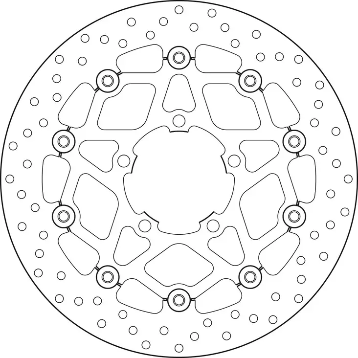 Brembo Serie Oro flytande bromsskiva - Bromsskivor - D88219 - 1