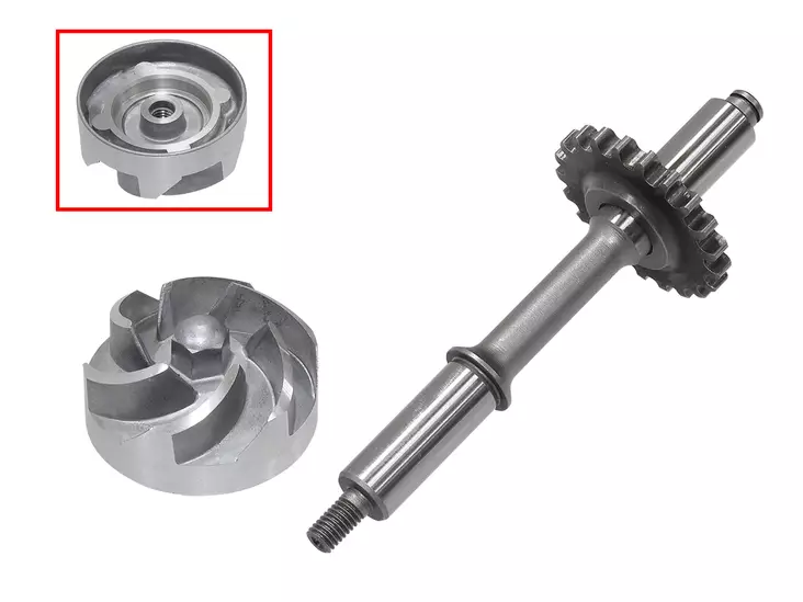 Bronco vattenpumpsaxel med drev/impeller - Övriga motordelar - D380349 - 1