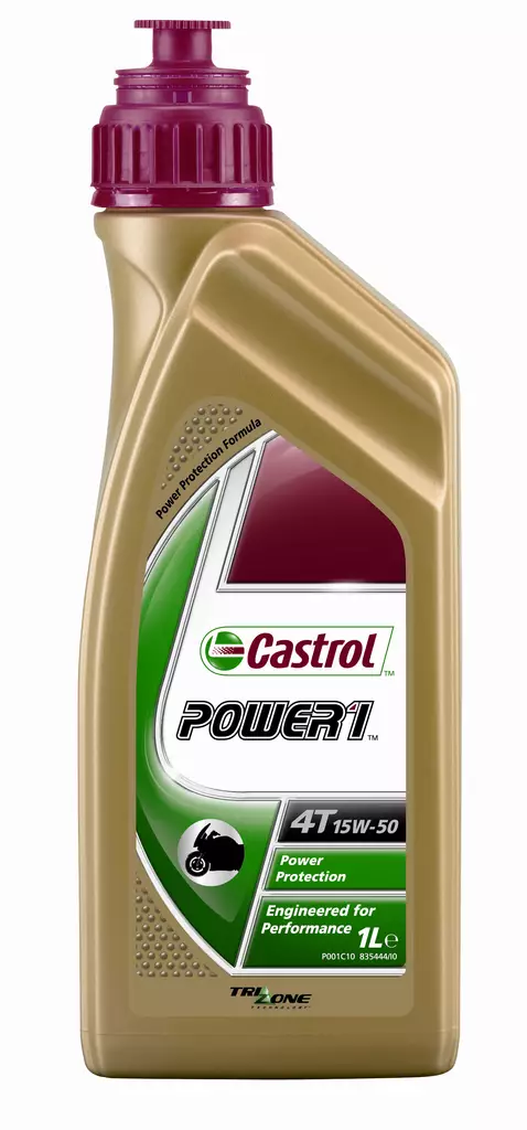 Castrol Power1 4T 15W-50 4L (4) - Motorcykeloljor 4T - D35129 - 0