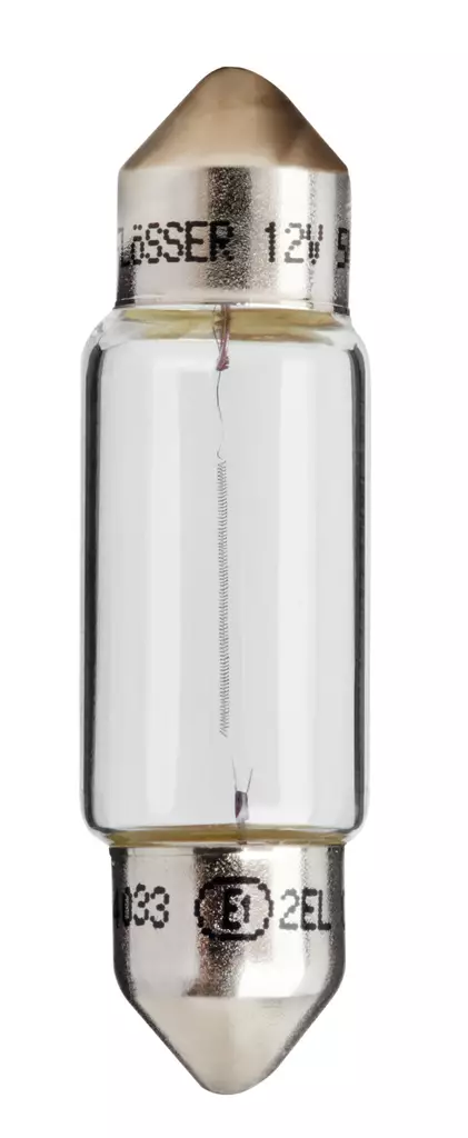 Flösser Glödlampa C5W 6V 5W SV8,5 11X36M - Glödlampor  - D256499 - 1