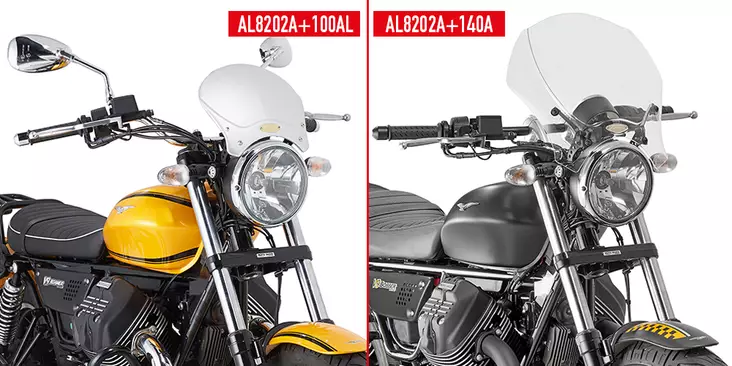 GIVI KIT AIRSTAR MOTOGUZZI V9 - Vindskydd - D255699 - 1