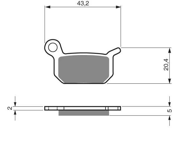 GOLDFREN Bromsbelägg 190 Ceramic Carbon - Bromsbelägg - D19309 - 1