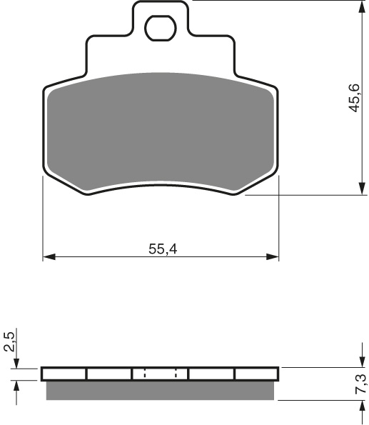 GOLDFREN Bromsbelägg 192 Ceramic carbon - Bromsbelägg - D26549 - 1