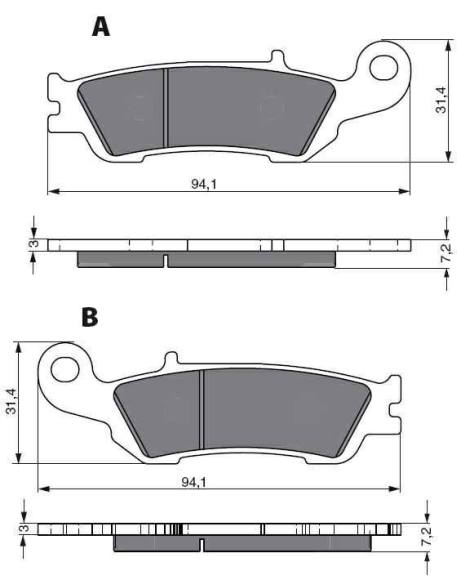 GOLDFREN Bromsbelägg 248 Ceramic Carbon - Bromsbelägg - D19319 - 1