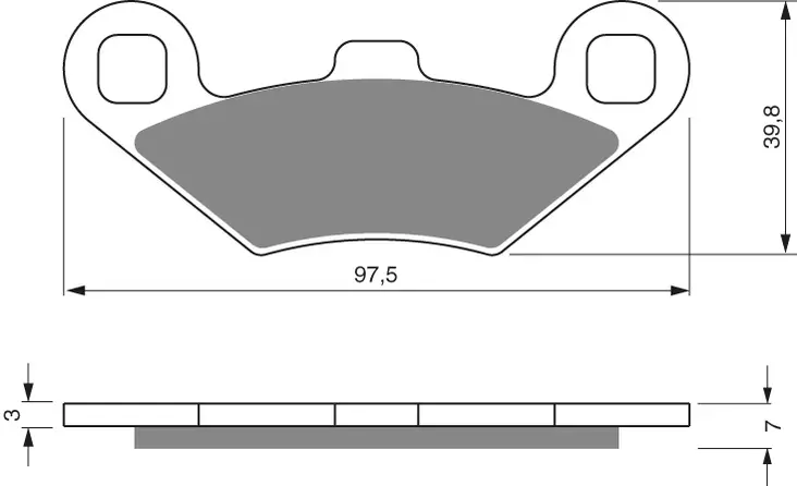 GOLDFREN Bromsbelägg 280 Ceramic Carbon - Bromsbelägg - D26609 - 1