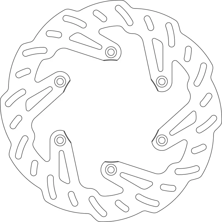 GOLDFREN Bromsskiva Bak KX125/250 89-02 - Bromsskivor - D19369 - 1