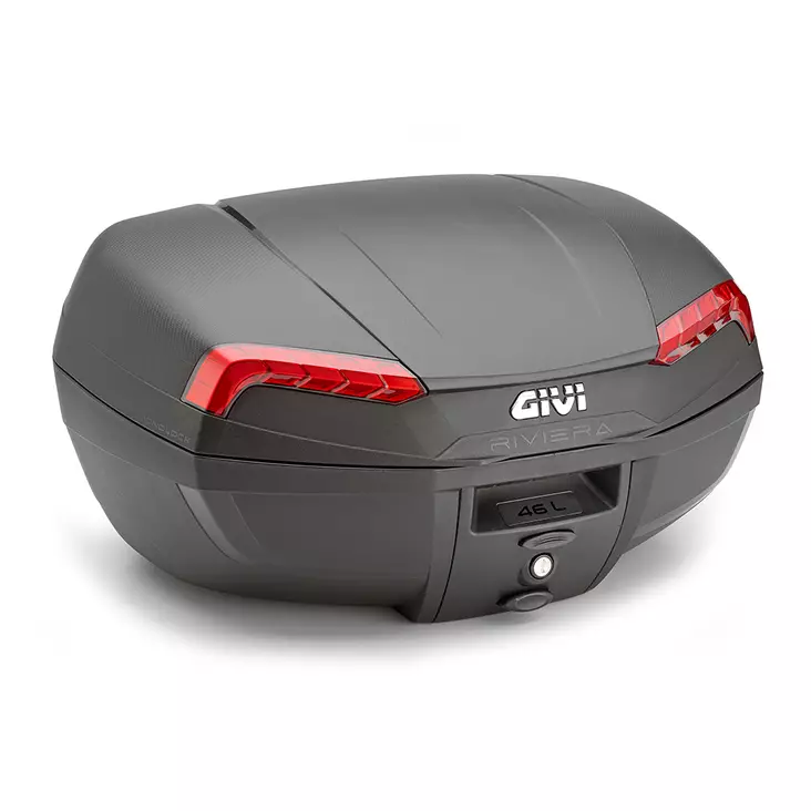 Givi TOPCASE 46L BLACK RIVIERA RED REFLE - Hårda väskor - D459559 - 1