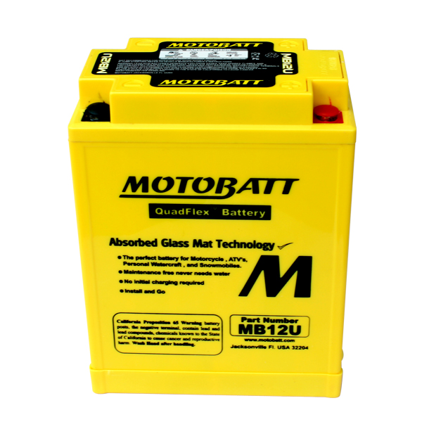 Motobatt MB12U batteri - Batterier - D2769 - 1