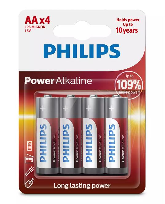Philips batteri LR6/ AA Power Alkaline B - Finger batterier - D430629 - 1