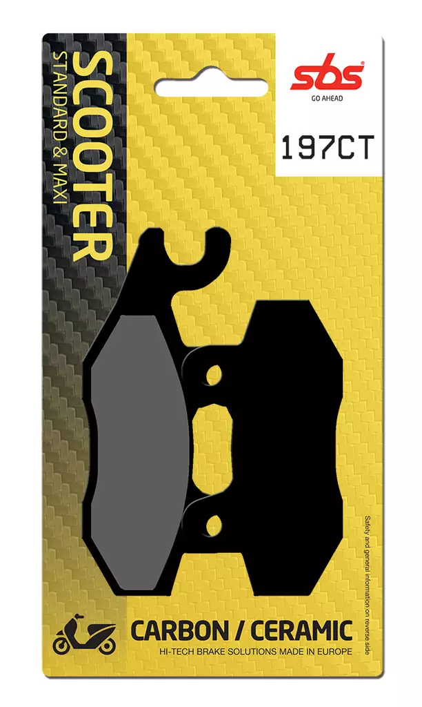 Sbs Bromsklossats Carbon Tech - Bromsbelägg - D106649 - 1