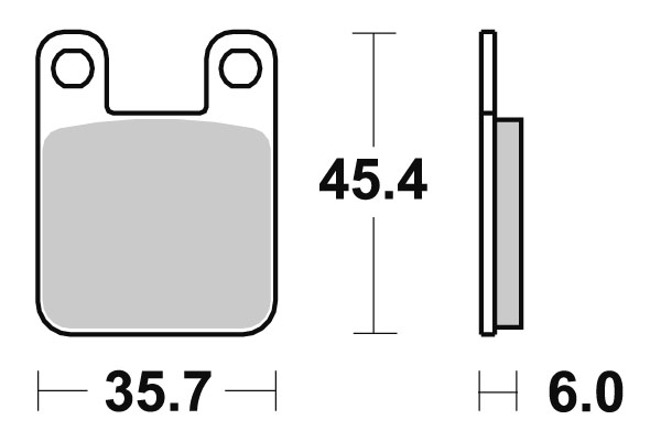 Sbs Bromsklossats Carbon Tech - Bromsbelägg - D113479 - 1