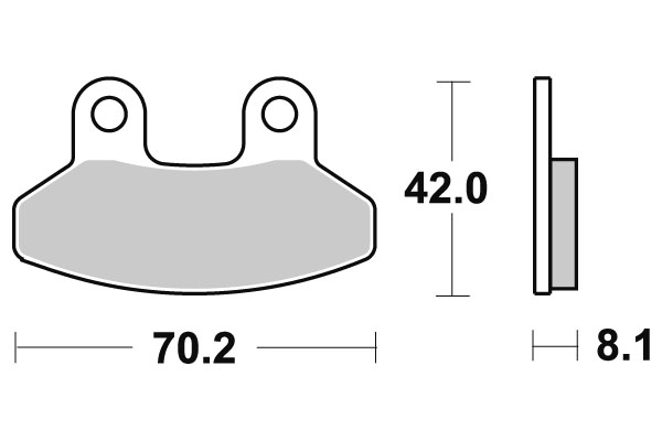 Sbs Bromsklossats Carbon Tech - Bromsbelägg - D113569 - 1