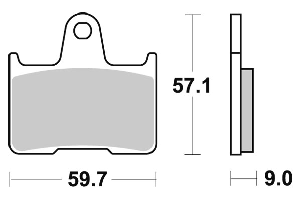 Sbs Bromsklossats Ceramic - Bromsbelägg - D113909 - 1