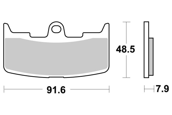 Sbs Bromsklossats Ceramic - Bromsbelägg - D113939 - 1