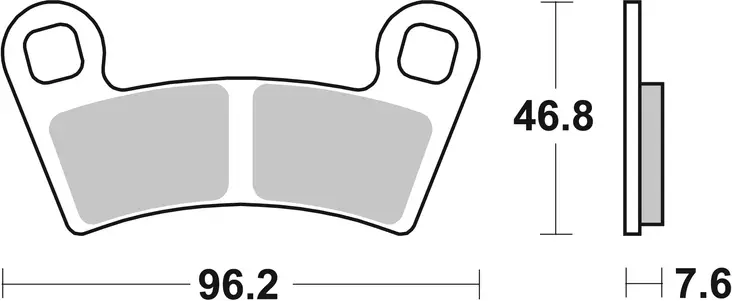 Sbs Bromsklossats Racing Sintered - Bromsbelägg - D114019 - 1