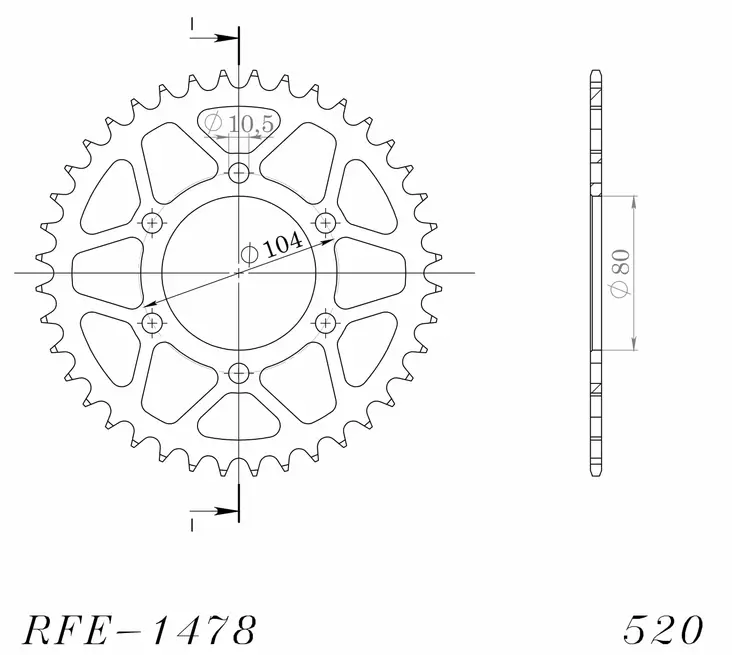 Supersprox Bakdrev Stål 1478.40 - Bakdrev - D6919 - 1