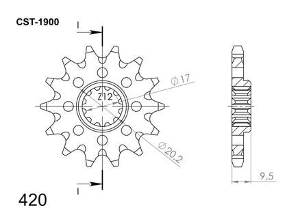 Supersprox Framdrev KTM SX65 98- z12 - Framdrev - D106059 - 1
