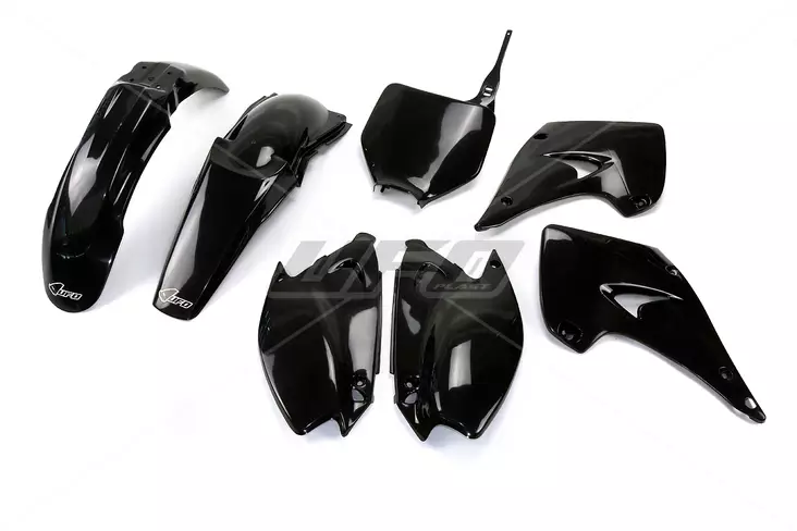 UFO Plastkit 5-delar Svart KX125/250 03- - Plastkit - D33619 - 1