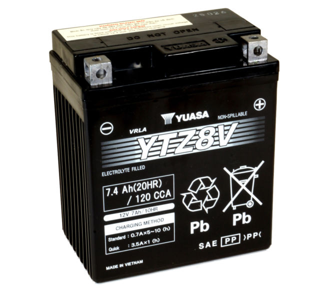 Yuasa Batteri YTZ8V (wc) (10) - Batterier - D158809 - 1