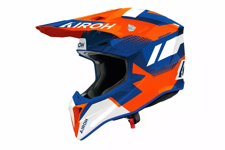 Airoh Hjälm Wraaap Vision Orange/Blå gla - Crosshjälmar - D503129 - 1