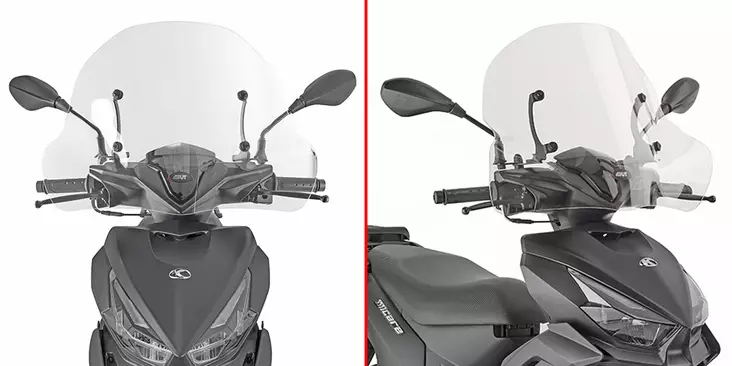 Givi Transparent Screen Kymco Micare 125 - Vindskydd - D530729 - 1