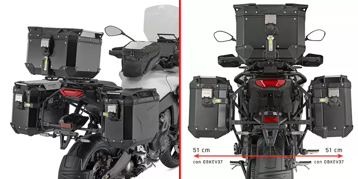 Givi Tub.Pann.Hol. Yamaha Tracer 9GT GT+ - Monteringsatser & Pakethållare - D510769 - 1