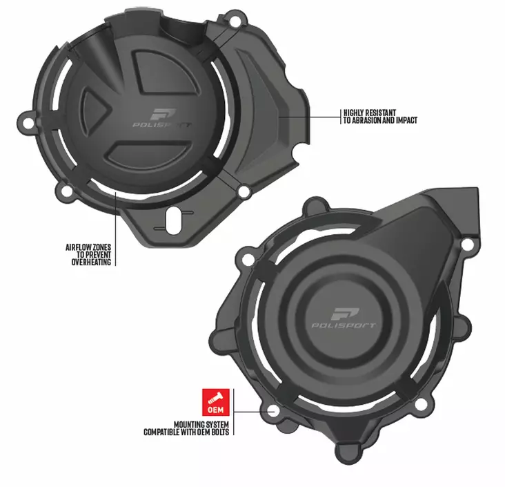 Polisport Engine Covers Protection Kit C - Övriga Plastdelar - D525749 - 1