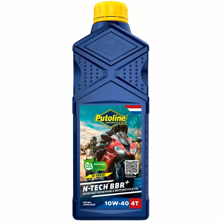 Putoline N-TECH® BBR+ 10W-40 1L (12) - Motorcykeloljor 4T - D526999 - 1